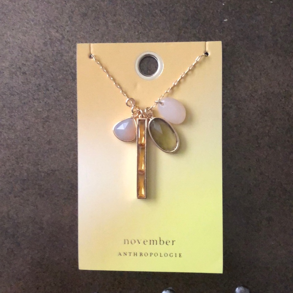 Anthropologie Birthstone November Necklace - Picture 3 of 5